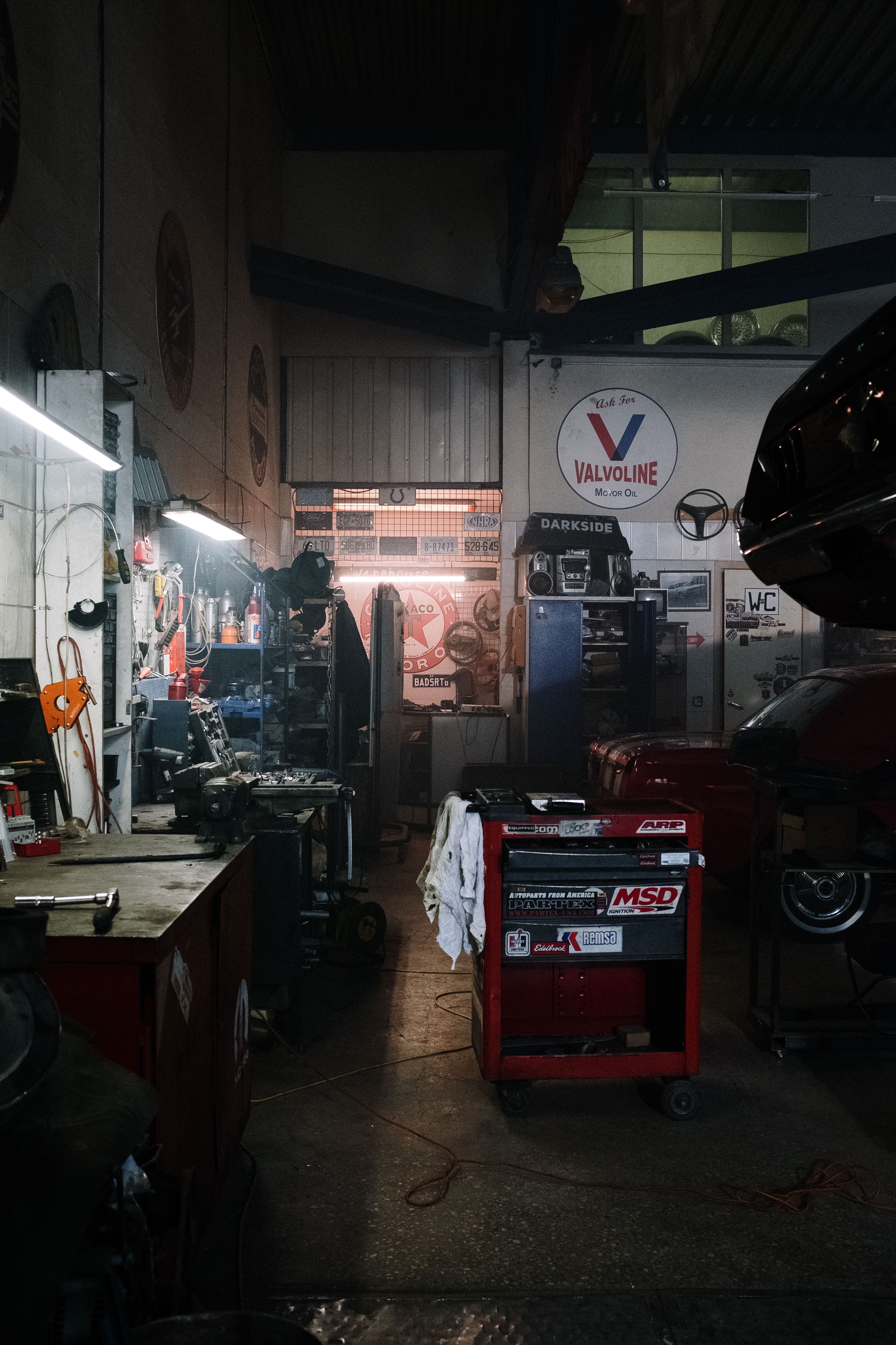 Premium automotive spare parts display
